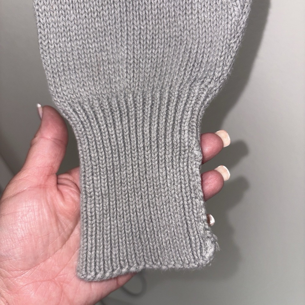 Polo Ralph Lauren Mens SweaterGray V-Neck‎ Long Sleeve Linen Cotton Blend XL - Picture 4 of 13